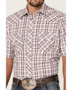 Roper Men's Classic Plaid Short Sleeve Western Shirt 8 Roper Men's Classic Plaid Short Sleeve Western Shirt -Roper Shop 2000370646 100 P3