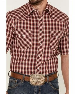 Roper Men's Classic Small Plaid Short Sleeve Western Shirt 8 Roper Men's Classic Small Plaid Short Sleeve Western Shirt -Roper Shop 2000370650 600 P3