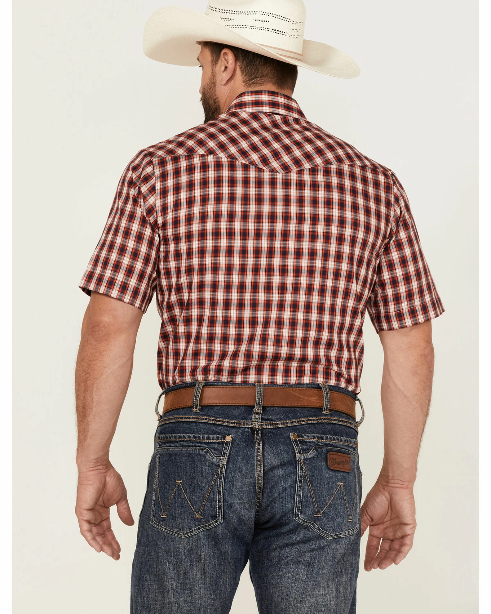 Roper Men's Classic Small Plaid Short Sleeve Western Shirt 6 Roper Men's Classic Small Plaid Short Sleeve Western Shirt - Image 4