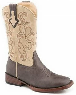Roper Men's Blaze Synthetic Performance Western Boots - Wide Square Toe 