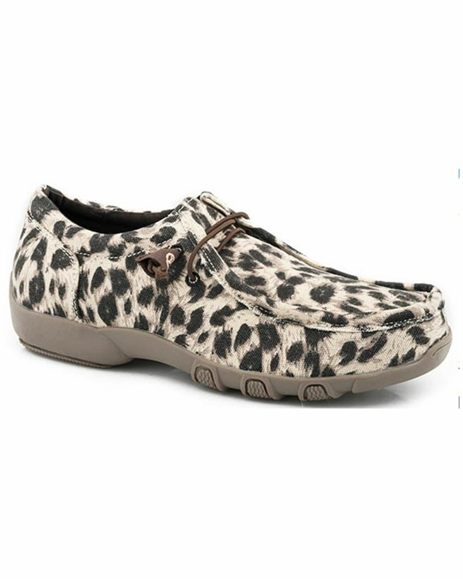 Roper Women's Chillin Leopard Print Casual Lace-Up Chukka Shoes - Moc Toe Tan 3 Roper Women's Chillin Leopard Print Casual Lace-Up Chukka Shoes - Moc Toe Tan