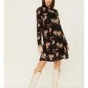 Roper Karman Women's Retro Rodeo Print Shirt Dress Black 2 Roper Karman Women's Retro Rodeo Print Shirt Dress Black -Roper Shop 2000378236 001 P1