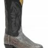 Roper Men's Peyton Python Exotic Western Boots - Round Toe  Grey -Roper Shop 2000378572 020 P1