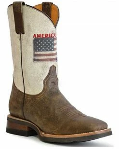 Roper Men's America Strong Performance Western Boots - Square Toe 
