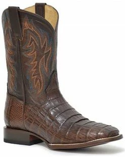 Roper Men's Cody Caiman Belly Exotic Western Boots - Square Toe 