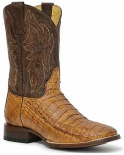 Roper Men's Cody Caiman Belly Exotic Western Boots - Square Toe 