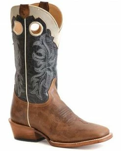 Roper Men's Ride 'Em Cowboy Burnish Western Boots - Square Toe 