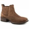 Roper Men's Lucas Romeo Cow Suede Performance Western Ankle Boots - Square Toe  Brown -Roper Shop 2000379053 200 P1