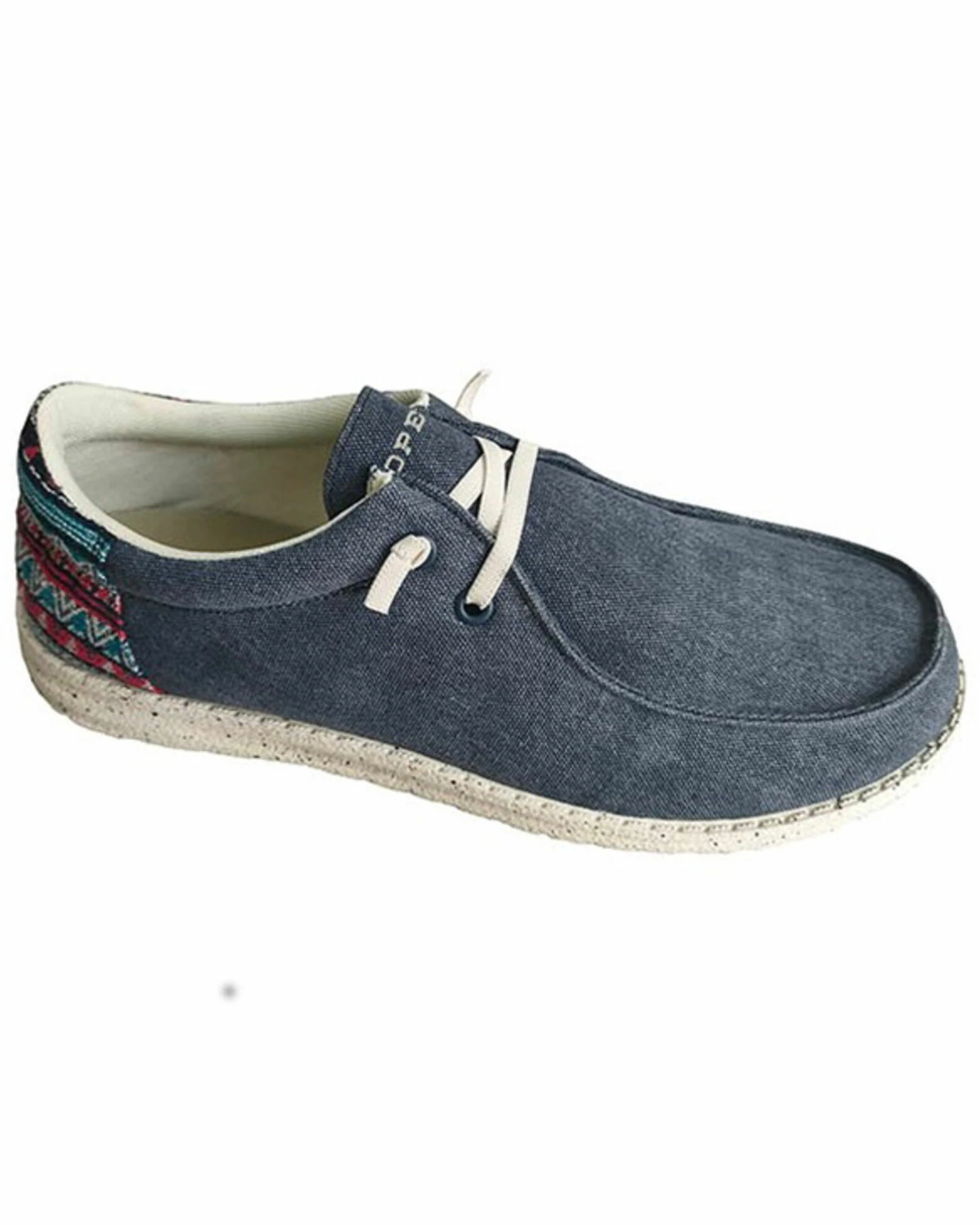 Roper Men's Hang Loose Southwestern Heel Casual Lace-Up Chukka Shoes - Moc Toe Blue 3 Roper Men's Hang Loose Southwestern Heel Casual Lace-Up Chukka Shoes - Moc Toe Blue