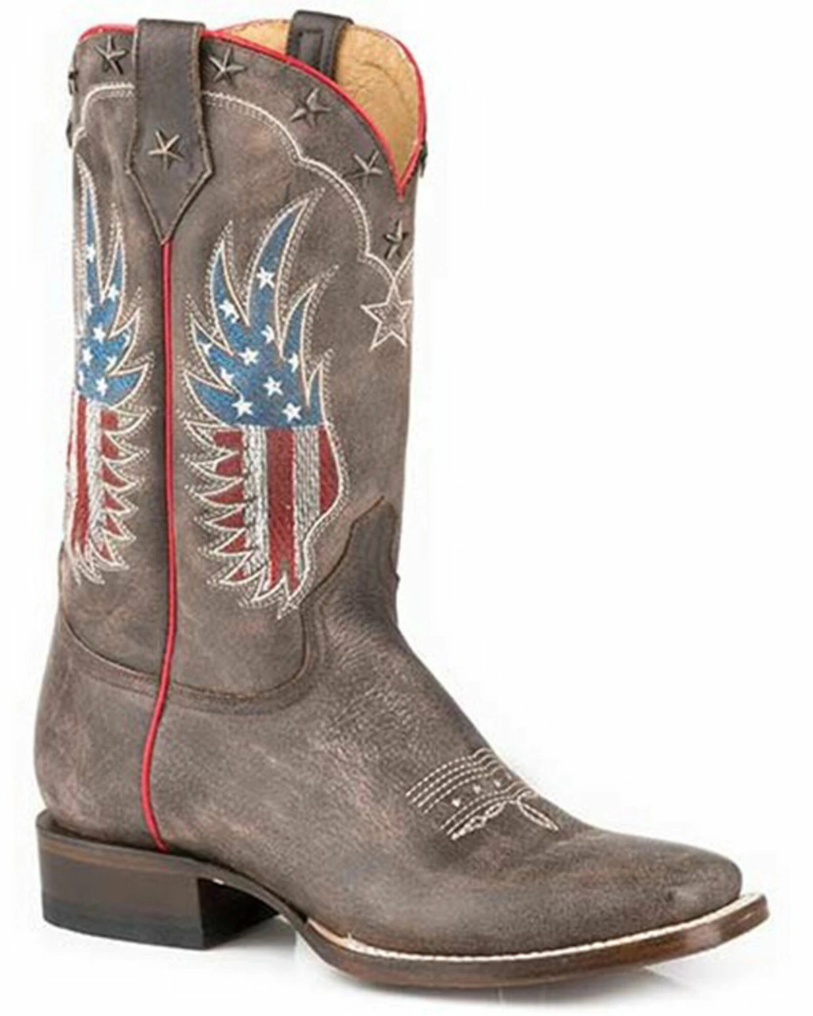 Roper Women's Winged American Flag Western Boots - Square Toe 3 Roper Women's Winged American Flag Western Boots - Square Toe