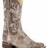 Roper Women's Desert Rose Floral Shaft Western Boots - Square Toe 