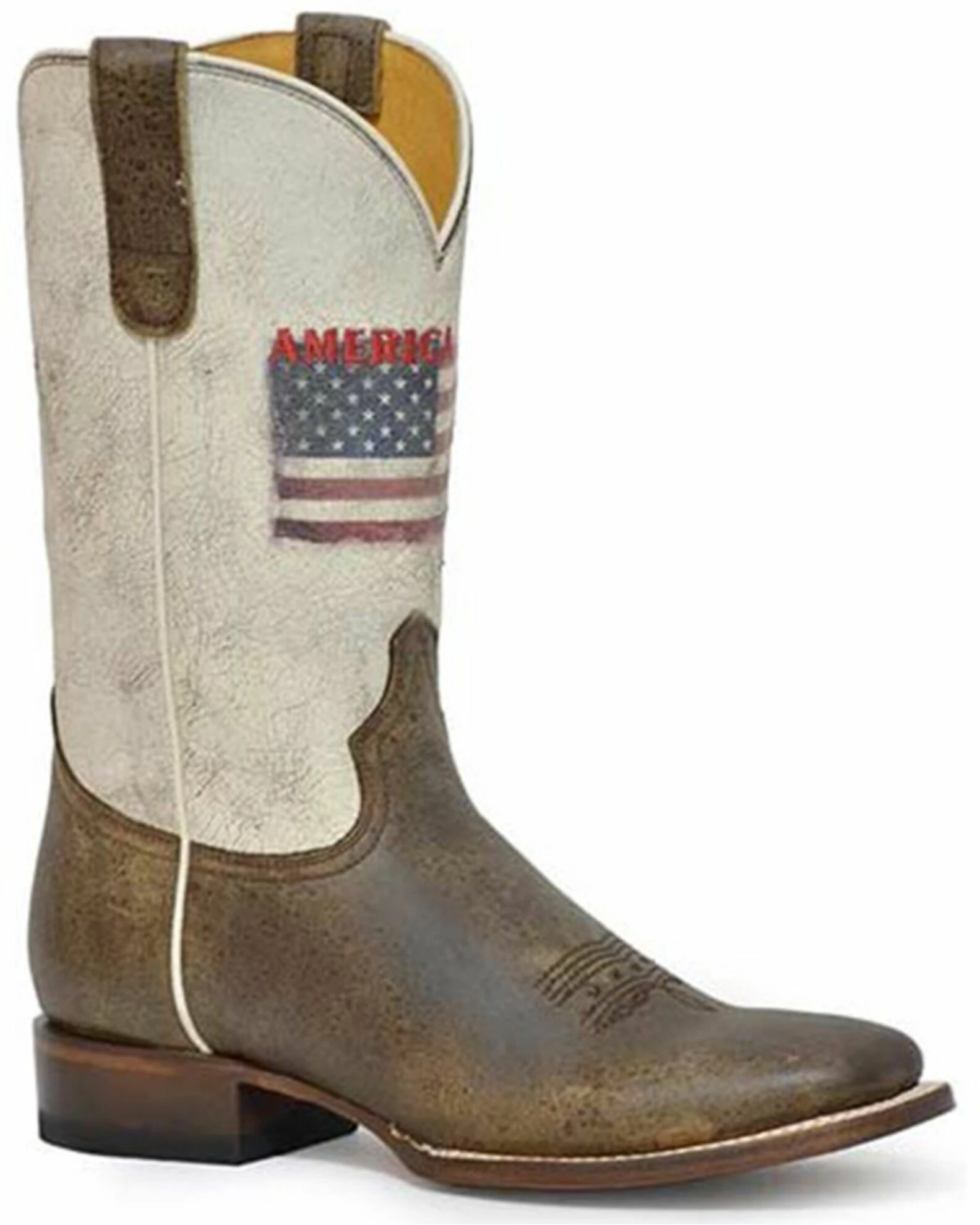 Roper Women's America Strong Printed Flag Western Boots - Square Toe 3 Roper Women's America Strong Printed Flag Western Boots - Square Toe