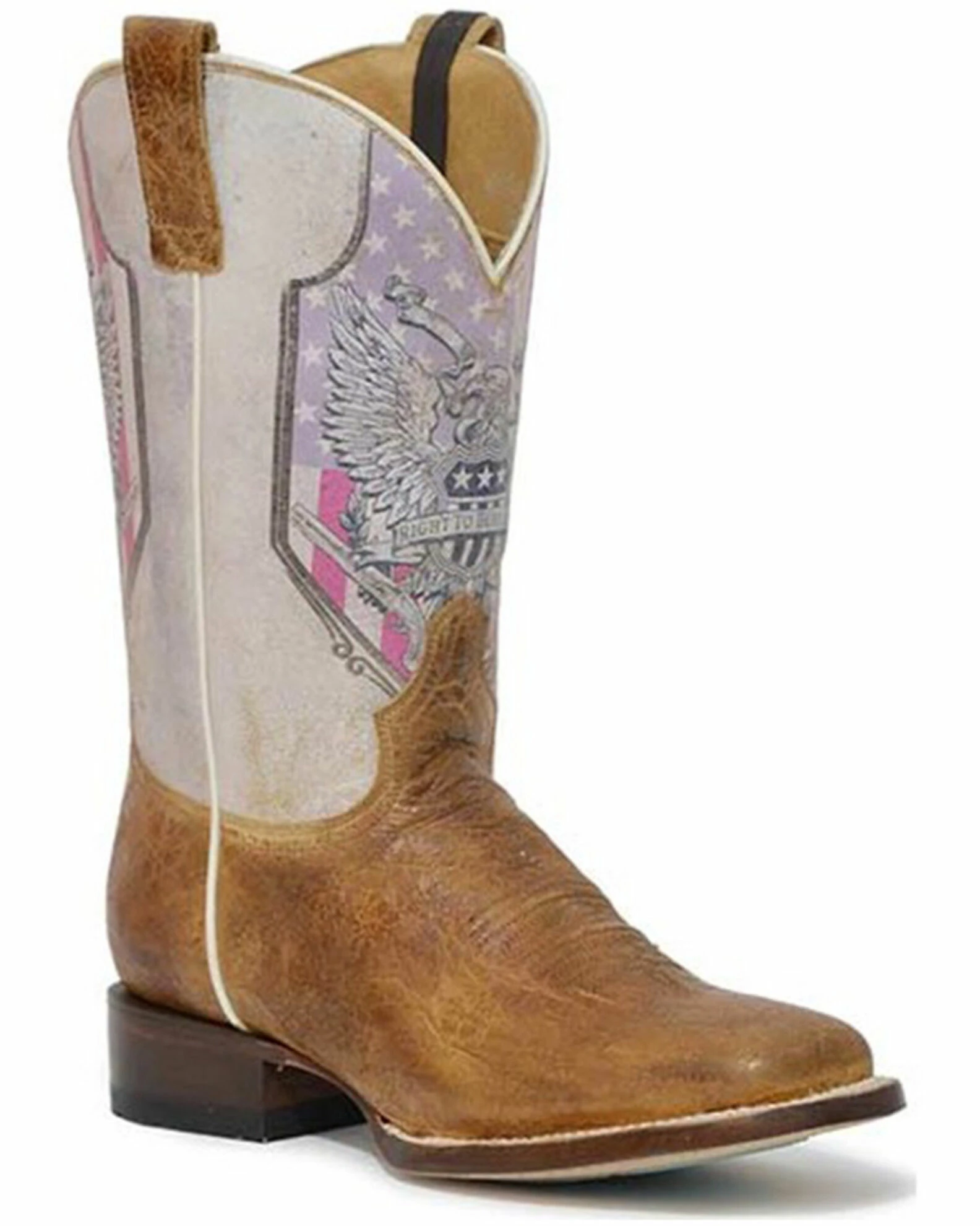 Roper Men's 2nd Amendment Concealed Carry Printed Western Boots - Square Toe For Women's 3 Roper Men's 2nd Amendment Concealed Carry Printed Western Boots - Square Toe For Women's