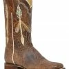 Roper Women's Arrow Feather Embroidered Western Boots - Square Toe  -Roper Shop 2000379626 280 P1