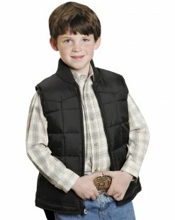 Roper Boys' Rangegear Quilted Nylon Vest Brown 7 Roper Boys' Rangegear Quilted Nylon Vest Brown -Roper Shop 266F71 89 P1