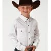 Roper Boy's Long Sleeve Poplin Western Shirt For Boys' Red 1 Roper Boy's Long Sleeve Poplin Western Shirt For Boys' Red -Roper Shop 266F93 01 P1
