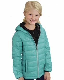 Roper Girls' RangeGear Crushable Hooded Jacket Pink 13 Roper Girls' RangeGear Crushable Hooded Jacket Pink -Roper Shop 277G57 64 P1