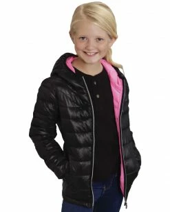 Roper Girls' RangeGear Crushable Hooded Jacket Pink 12 Roper Girls' RangeGear Crushable Hooded Jacket Pink -Roper Shop 277G57 89 P1