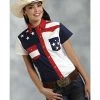 Roper Women's American Flag Short Sleeve Western Shirt Patriotic 2 Roper Women's American Flag Short Sleeve Western Shirt Patriotic -Roper Shop 658J11 U9 P1