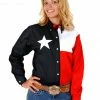 Roper Women's Texas Flag Button-Down Shirt Navy 1 Roper Women's Texas Flag Button-Down Shirt Navy -Roper Shop 658J14 85 P1
